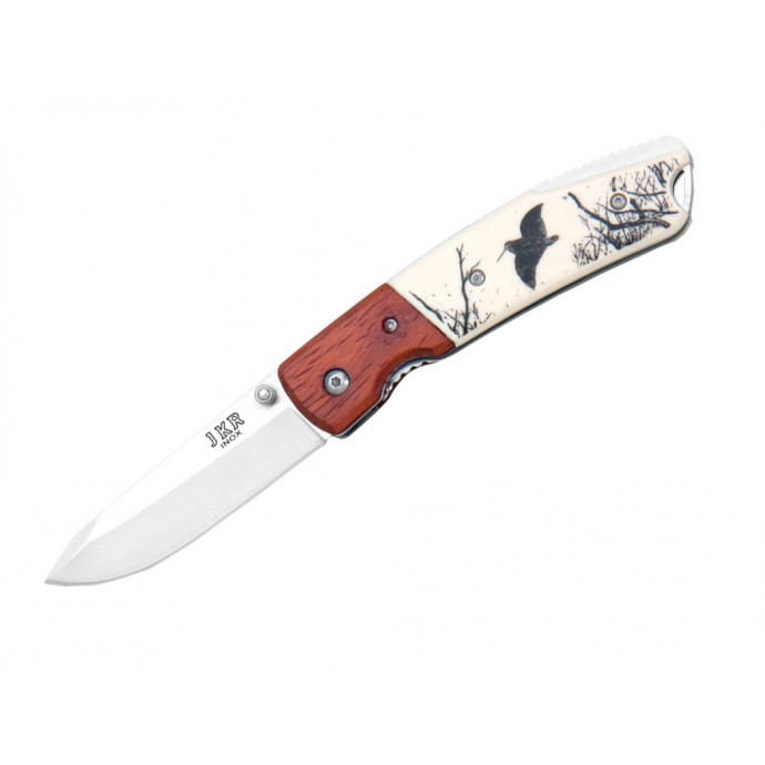 JKR - Briceag de vânătoare - gravat sitar - 7.5 cm