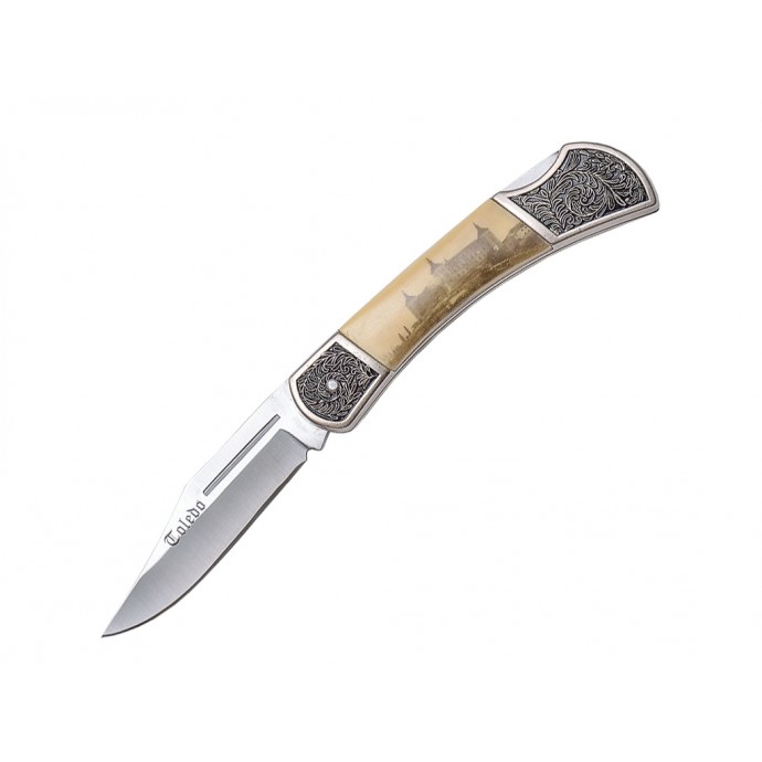 JKR - Briceag de vânătoare - Gravat castel - 8 CM