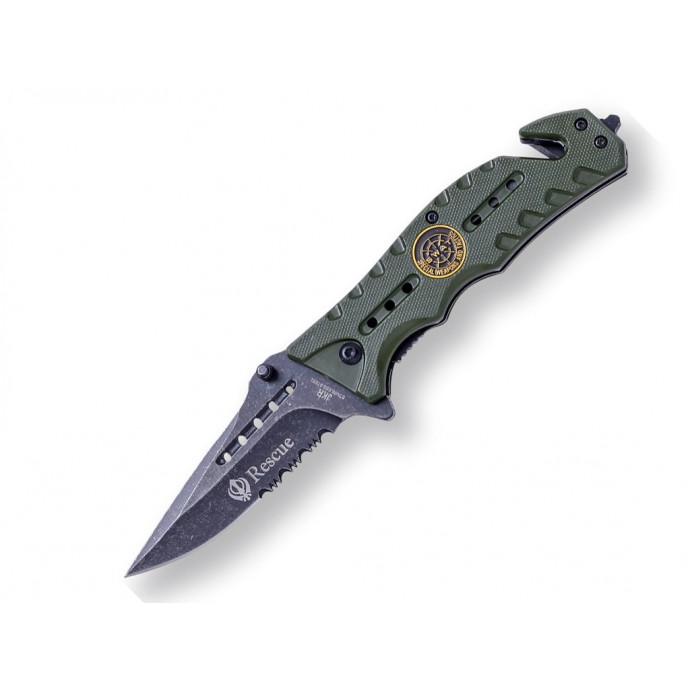 JKR - Briceag de supraviețuire - 8.5 cm - Olive