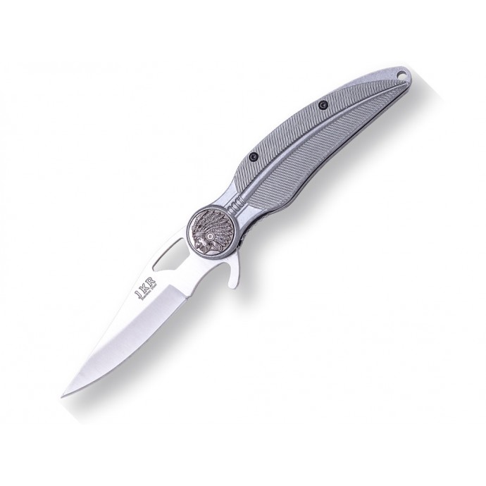 JKR - Briceag de buzunar - semi-automat - 8.5 CM - Pană Indian