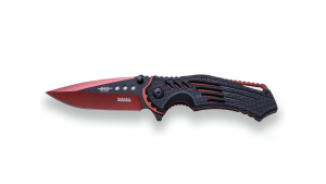 JKR - Briceag de buzunar semi-automat - Black and red