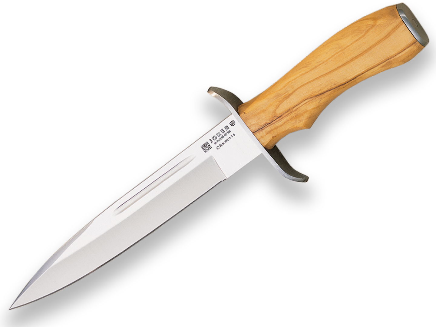 JOKER - Cuțit de vânătoare - Seria Chamois - Mâner din lemn de măslin - 18 CM JOKER - Cuțit de vânătoare - Seria Chamois - Mâner din lemn de măslin - 18 CM