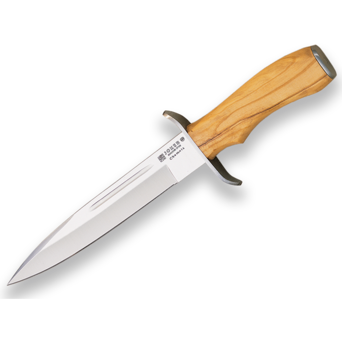 JOKER - Cuțit de vânătoare - Seria Chamois - Mâner din lemn de măslin - 18 CM