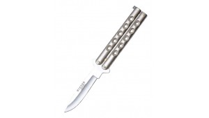 Joker - Cuțit tip butterfly - Silver