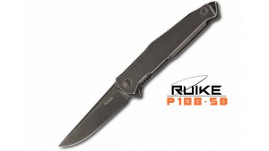 Ruike - P108 - Briceag - Oțel 14C28N - Silver Black