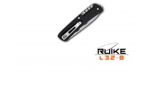 Ruike - L32 - Cuțit multifuncțional - 9 funcții - Oțel 12C27 - Negru