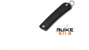 Ruike - S11 - Cuțit multifuncțional - 2 funcții - Oțel 12C27 - Negru