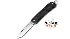 Ruike - S11 - Cuțit multifuncțional - 2 funcții - Oțel 12C27 - Negru
