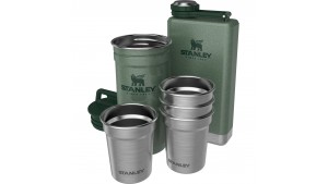 Set Pahare de Shot-uri - Adventure - 4x59 ML + Butelcă - Easy Fill - 0.23L - Verde Pădure