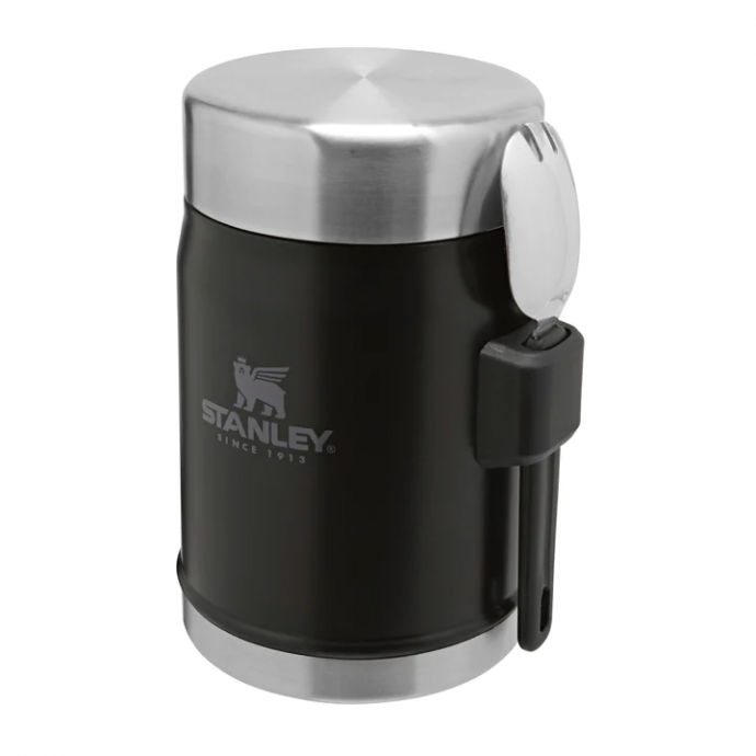 Termos pentru mâncare + Tacâm - 0.40L - Negru